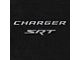 Lloyd Velourtex Front Floor Mats with Silver SRT Logo; Black (11-23 AWD Charger)