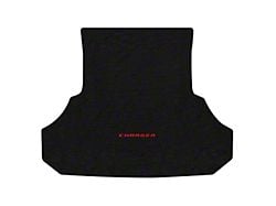 Lloyd Velourtex Trunk Mat with Red Charger Logo; Black (13-23 Charger w/o Subwoofer)