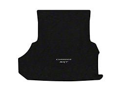 Lloyd Velourtex Trunk Mat with Silver SRT Logo; Black (13-23 Charger w/ Subwoofer)