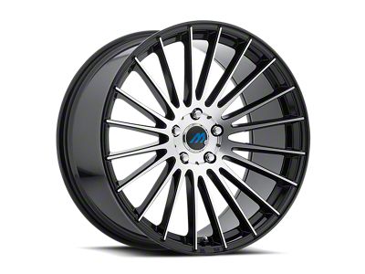 MACH Euro Concave ME.18 Glossy Black Machined Wheel; 20x8.5 (07-10 AWD Charger)