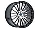 MACH Euro Concave ME.18 Glossy Black Machined Wheel; Rear Only; 20x10 (06-10 RWD Charger)