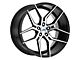 MACH Euro Concave ME.4 Glossy Black Machined Wheel; Rear Only; 20x10.5 (07-10 AWD Charger)