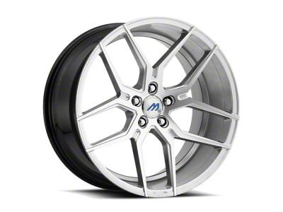 MACH Euro Concave ME.4 Hyper Silver Machined Wheel; 18x8 (07-10 AWD Charger)