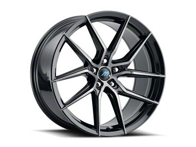 MACH Euro Concave ME.6 Glossy Carbon Black Wheel; 18x8 (07-10 AWD Charger)