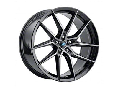 MACH Euro Concave ME.6 Glossy Carbon Black Wheel; Rear Only; 20x10 (07-10 AWD Charger)