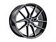 MACH Euro Concave ME.6 Glossy Carbon Black Wheel; Rear Only; 20x10 (07-10 AWD Charger)