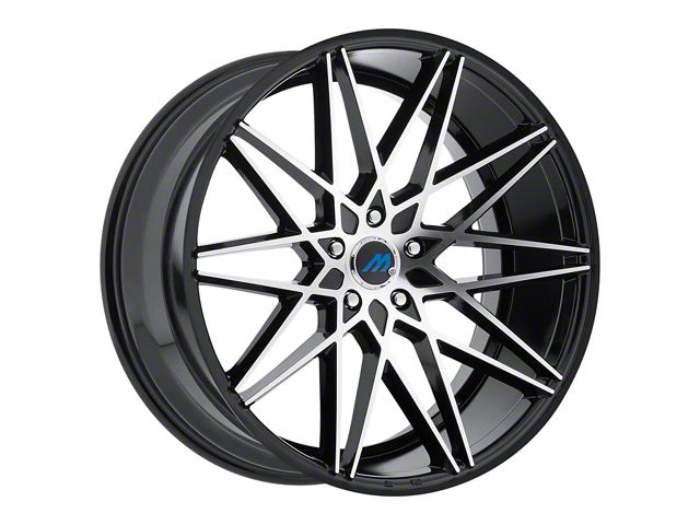 MACH Euro Concave ME.20 Glossy Black Machined Wheel; 20x8.5 (17-23 AWD Challenger)