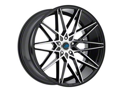 MACH Euro Concave ME.20 Glossy Black Machined Wheel; 20x8.5 (11-23 AWD Charger)
