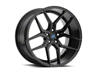 MACH Euro Concave ME.4 Glossy Black Wheel; 18x8 (11-23 AWD Charger)