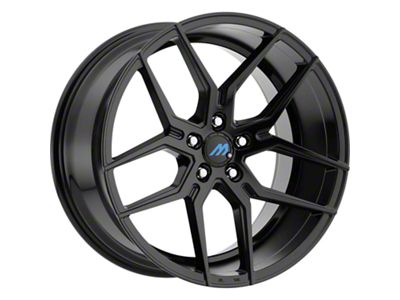 MACH Euro Concave ME.4 Glossy Black Wheel; 20x9 (11-23 RWD Charger, Excluding Widebody)