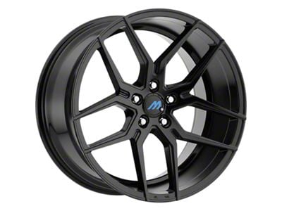 MACH Euro Concave ME.4 Glossy Black Wheel; Rear Only; 20x10.5 (11-23 RWD Charger, Excluding Widebody)
