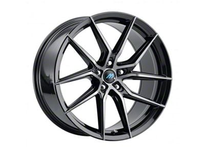 MACH Euro Concave ME.6 Glossy Carbon Black Wheel; Rear Only; 20x10 (11-23 AWD Charger)