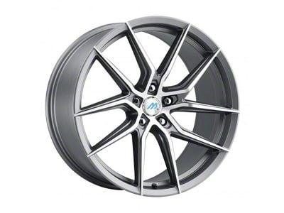 MACH Euro Concave ME.6 Titanium Gray Machined Wheel; 20x8.5 (11-23 AWD Charger)