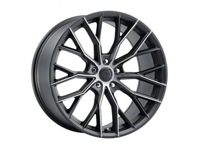 MACH Forged MF.10 Matte Carbon Black Wheel; Rear Only; 20x10 (06-10 RWD Charger)