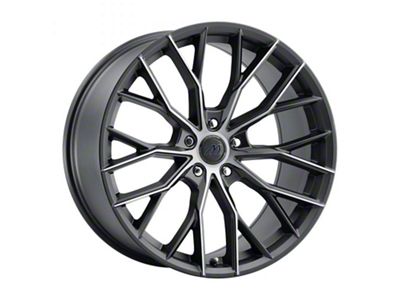 MACH Forged MF.10 Matte Carbon Black Wheel; Rear Only; 20x10 (07-10 AWD Charger)