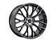 MACH Forged MF.10 Matte Carbon Black Wheel; Rear Only; 20x10 (07-10 AWD Charger)