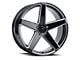 MACH Forged MF.15 Glossy Black Milled Wheel; Rear Only; 20x10.5 (06-10 RWD Charger)
