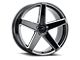 MACH Forged MF.15 Glossy Black Milled Wheel; Rear Only; 20x10.5 (07-10 AWD Charger)