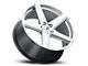 MACH Forged MF.15 Hyper Silver Milled Wheel; Rear Only; 20x10.5 (06-10 RWD Charger)