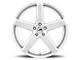 MACH Forged MF.15 Hyper Silver Milled Wheel; Rear Only; 20x10.5 (06-10 RWD Charger)