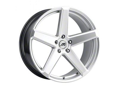 MACH Forged MF.15 Hyper Silver Milled Wheel; Rear Only; 20x10.5 (07-10 AWD Charger)