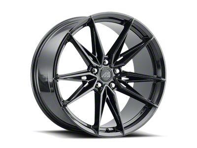 MACH Forged MF.5 Metallic Black Wheel; Rear Only; 20x10.5 (07-10 AWD Charger)