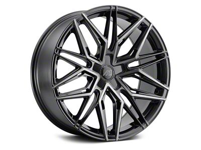 MACH Forged MF.6 Glossy Carbon Black Wheel; 20x8.5; 15mm Offset (06-10 RWD Charger)