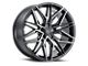 MACH Forged MF.6 Glossy Carbon Black Wheel; Rear Only; 20x10 (07-10 AWD Charger)
