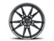 MACH Forged MF.5 Metallic Black Wheel; Rear Only; 20x10.5 (17-23 AWD Challenger)