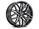 MACH Forged MF.6 Glossy Carbon Black Wheel; Rear Only; 20x10 (08-23 RWD Challenger, Excluding Widebody)