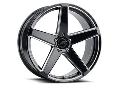 MACH Forged MF.15 Glossy Black Milled Wheel; Rear Only; 20x10.5 (11-23 AWD Charger)