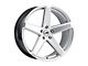 MACH Forged MF.15 Hyper Silver Milled Wheel; 22x9 (11-23 RWD Charger, Excluding Widebody)