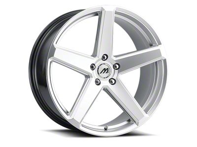 MACH Forged MF.15 Hyper Silver Milled Wheel; Rear Only; 20x10.5 (11-23 RWD Charger, Excluding Widebody)