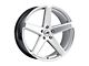 MACH Forged MF.15 Hyper Silver Milled Wheel; Rear Only; 20x10.5 (11-23 AWD Charger)