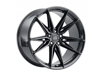 MACH Forged MF.5 Metallic Black Wheel; Rear Only; 20x10.5 (11-23 RWD Charger, Excluding Widebody)