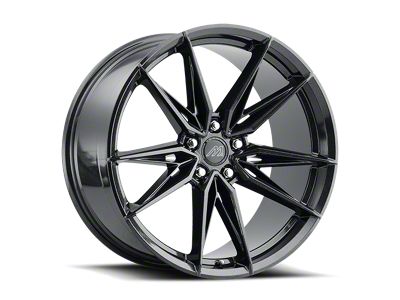 MACH Forged MF.5 Metallic Black Wheel; Rear Only; 20x10.5 (11-23 AWD Charger)