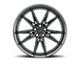 MACH Forged MF.5 Metallic Black Wheel; Rear Only; 20x10.5 (11-23 AWD Charger)