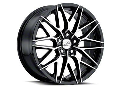 MACH Performance MP.40 Glossy Black Machined Wheel; 18x8 (07-10 AWD Charger)