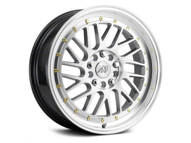 MACH Performance MP.42 Hyper Silver Machined Wheel; 17x7.5 (07-10 AWD Charger)