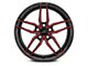 MACH Performance MP.51 Glossy Black with Red Face Wheel; 20x8.5 (07-10 AWD Charger)