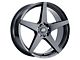 MACH Performance MP.52 Metallic Black Wheel; 20x8.5 (07-10 AWD Charger)