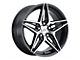 MACH Performance MP.56 Glossy Black Machined Wheel; 18x8 (07-10 AWD Charger)