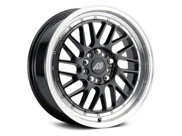MACH Performance MP.42 Glossy Black Machined Wheel; 17x7.5 (11-23 AWD Charger)