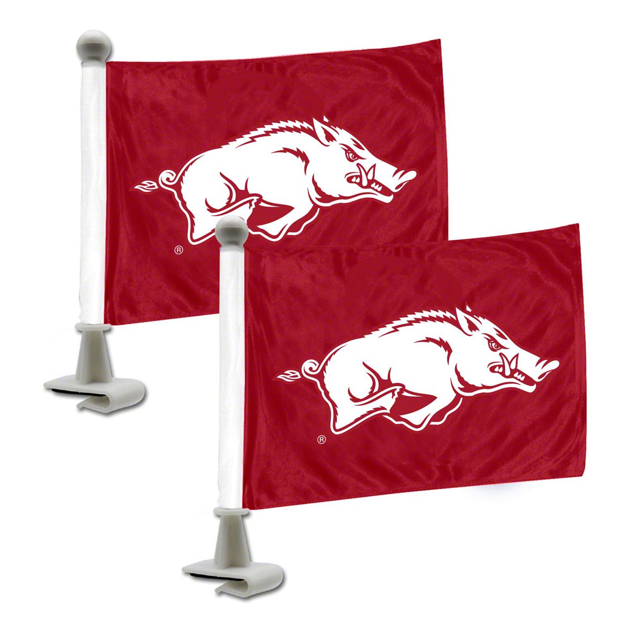 Mach-E Ambassador Flags with University of Arkansas Logo; Cardinal ...