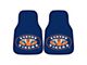 Carpet Front Floor Mats with Auburn University Logo; Navy (Universal; Some Adaptation May Be Required)