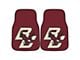 Carpet Front Floor Mats with Boston College Logo; Maroon (Universal; Some Adaptation May Be Required)