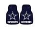 Carpet Front Floor Mats with Dallas Cowboys Logo; Navy (Universal; Some Adaptation May Be Required)