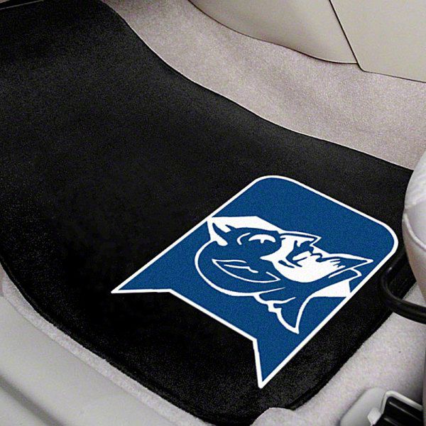 Mach E Carpet Front Floor Mats With Duke University Logo Blue