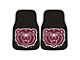 Carpet Front Floor Mats with Missouri State University Logo; Black (Universal; Some Adaptation May Be Required)