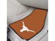 Carpet Front Floor Mats with University of Texas Logo; Orange (Universal; Some Adaptation May Be Required)